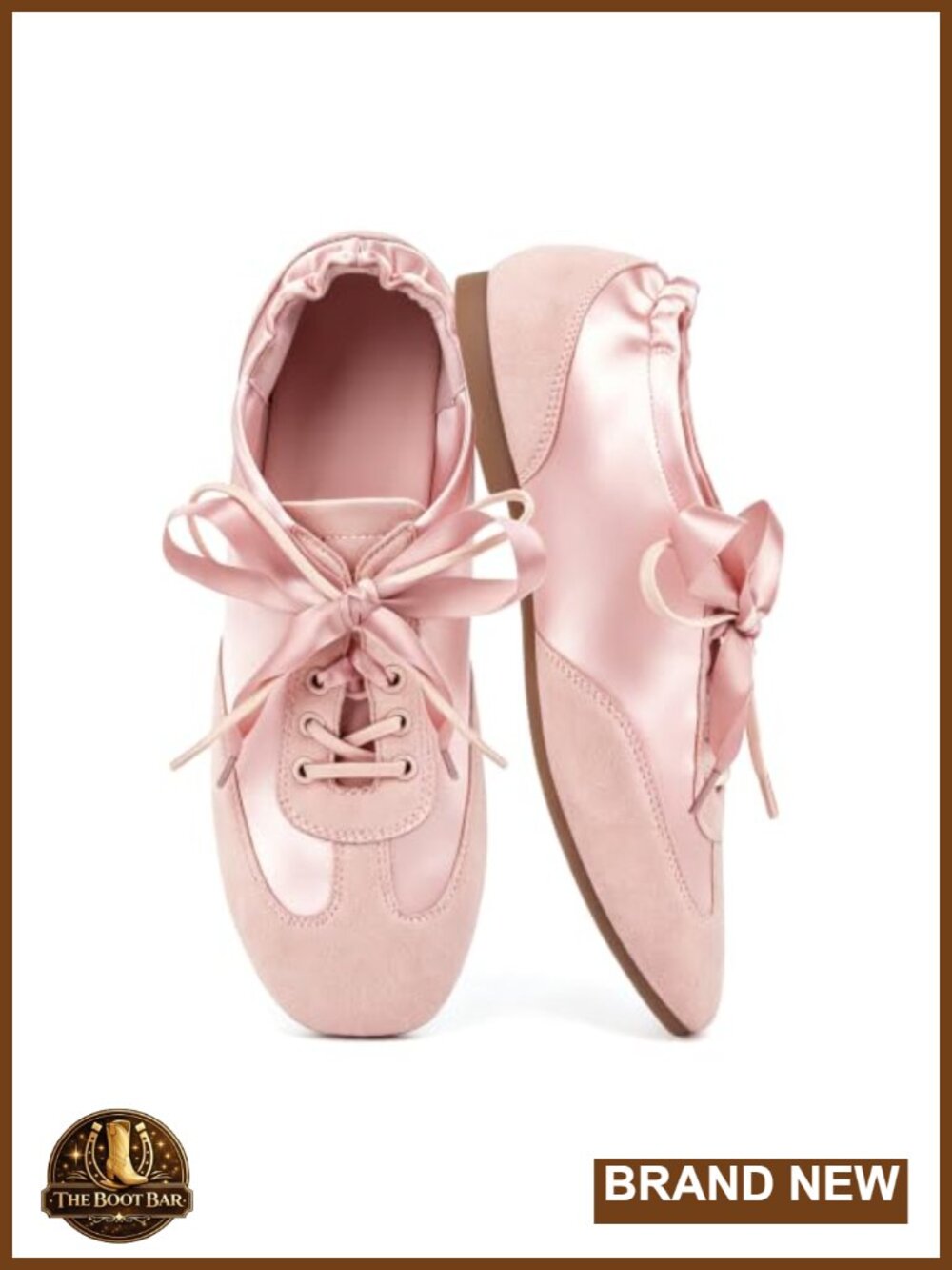 Ballet Sneakers Square Toe Lace Up Lightweight Foldable Walking Shoes
